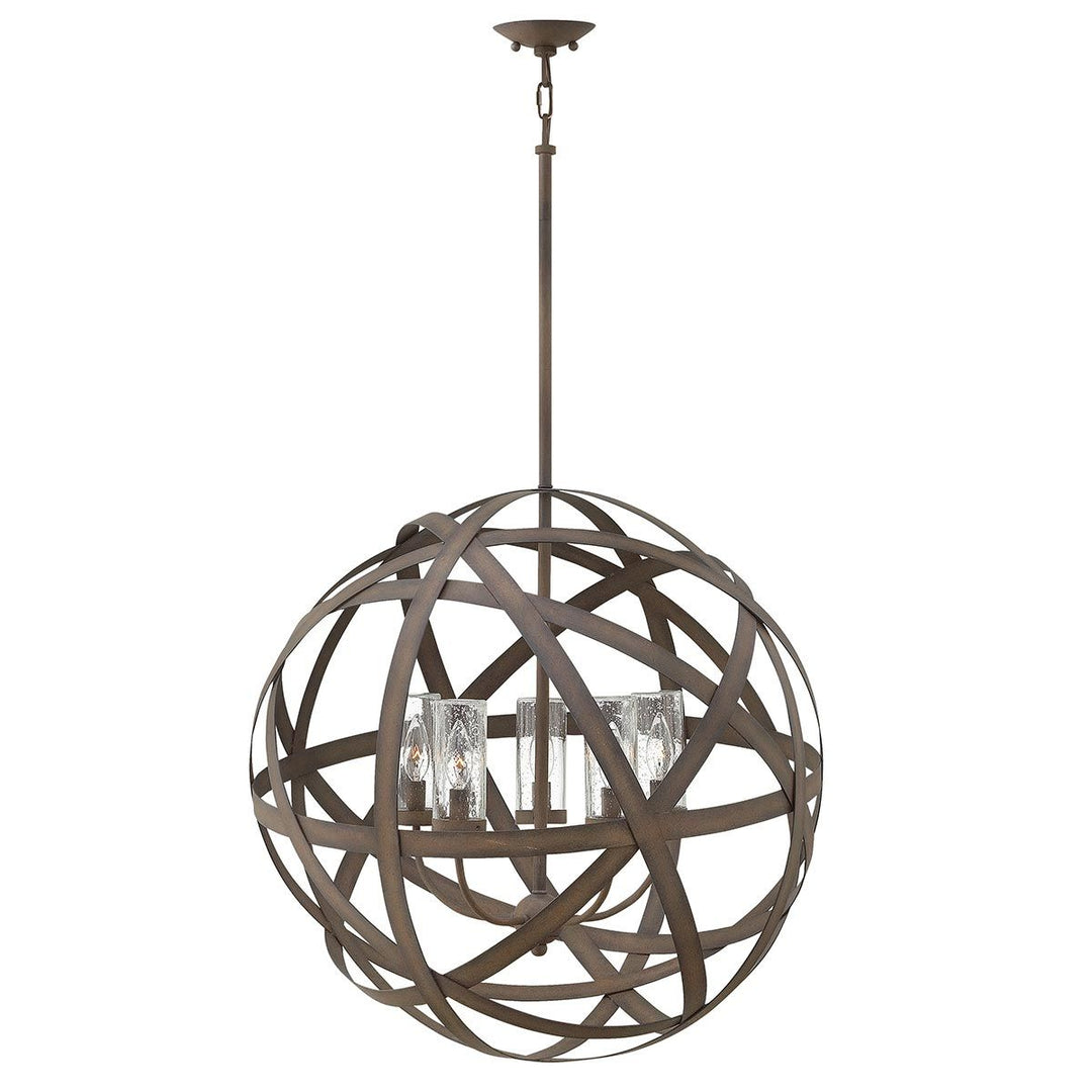 Norlys Carson 5 Light Outdoor Chandelier HK-CARSON-5P Vintage Iron
