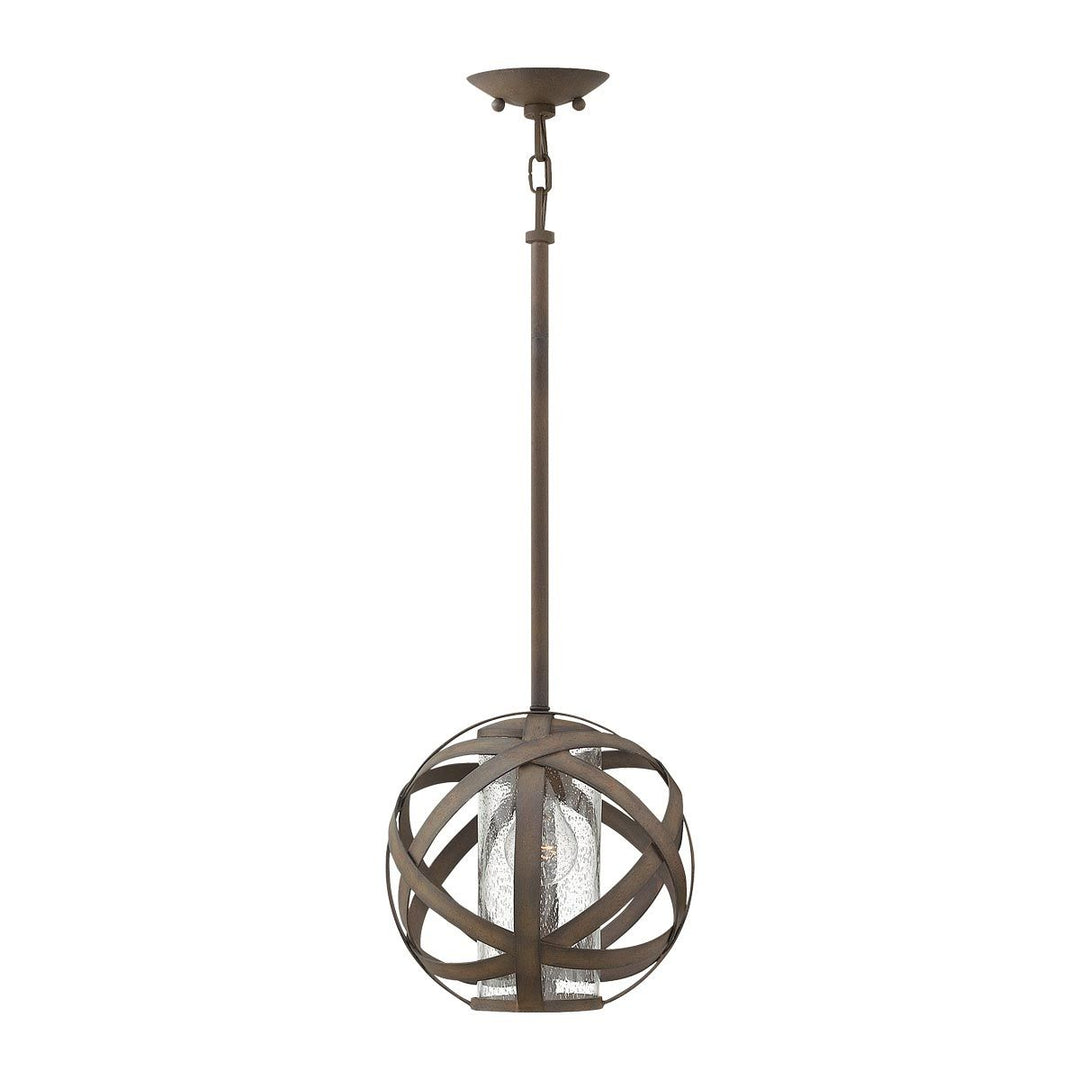 Norlys Carson 1 Light Pendant Light HK-CARSON-P Vintage Iron