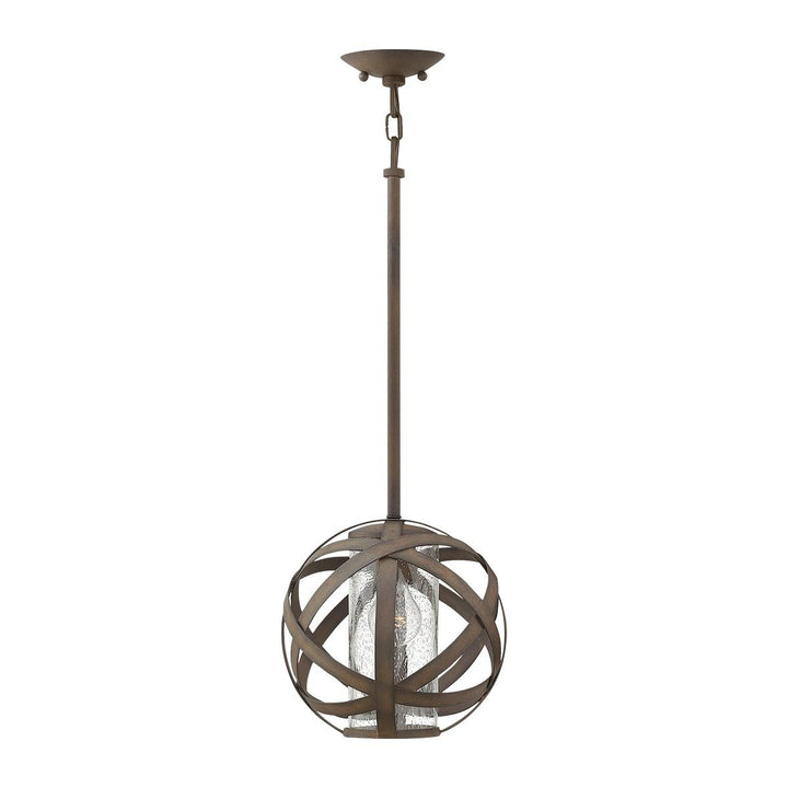 Norlys Carson 1 Light Pendant Light HK-CARSON-P Vintage Iron