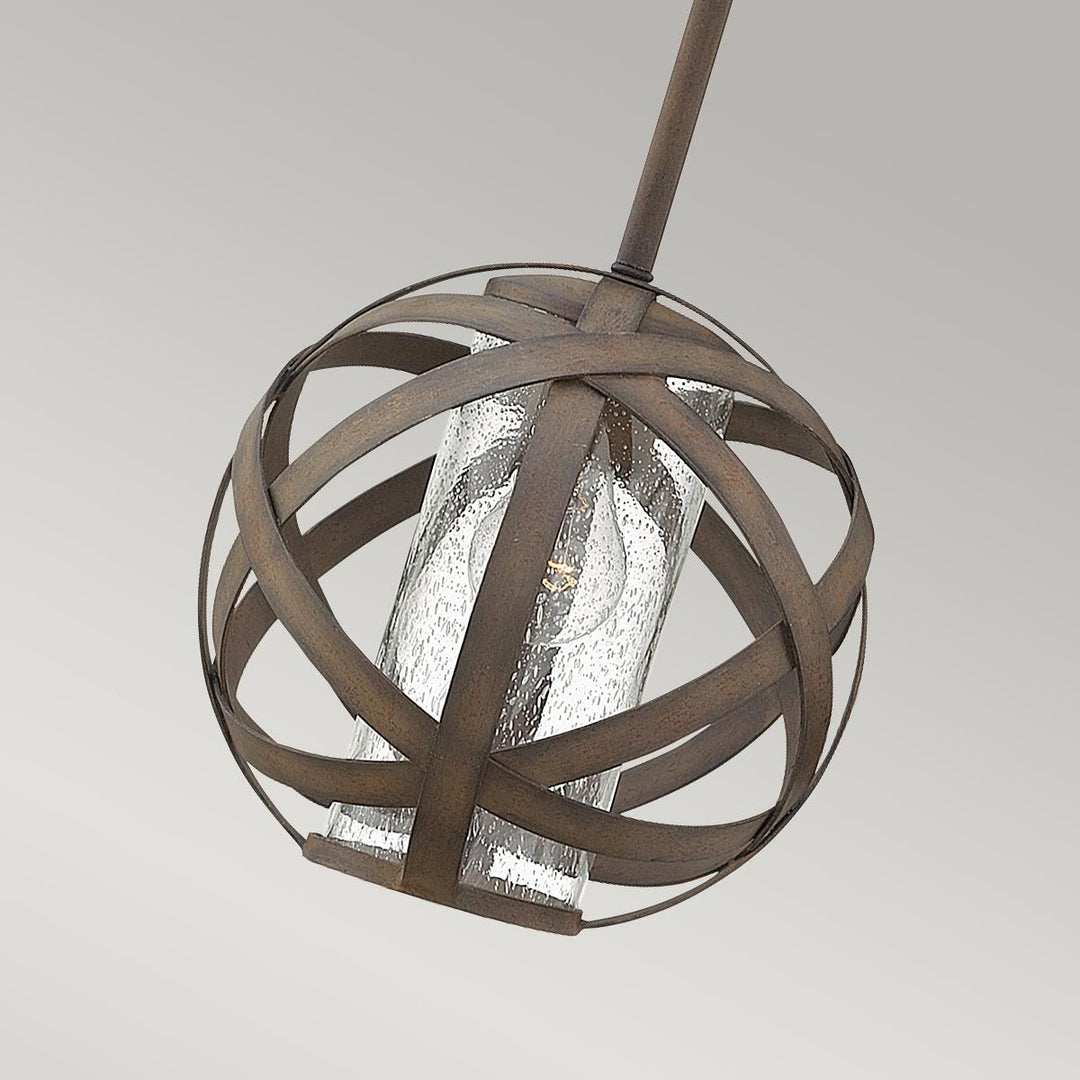 Norlys Carson 1 Light Pendant Light HK-CARSON-P Vintage Iron