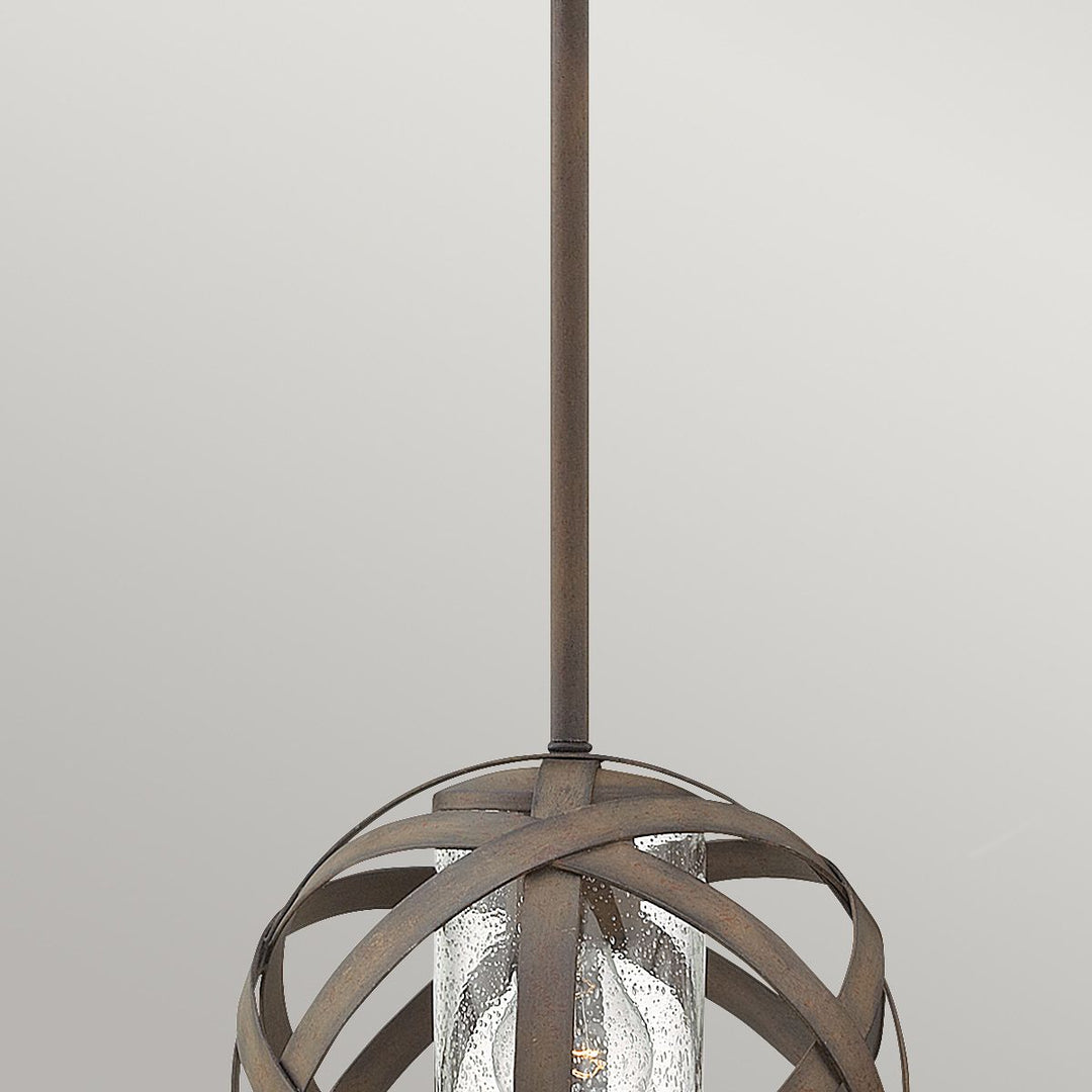 Norlys Carson 1 Light Pendant Light HK-CARSON-P Vintage Iron