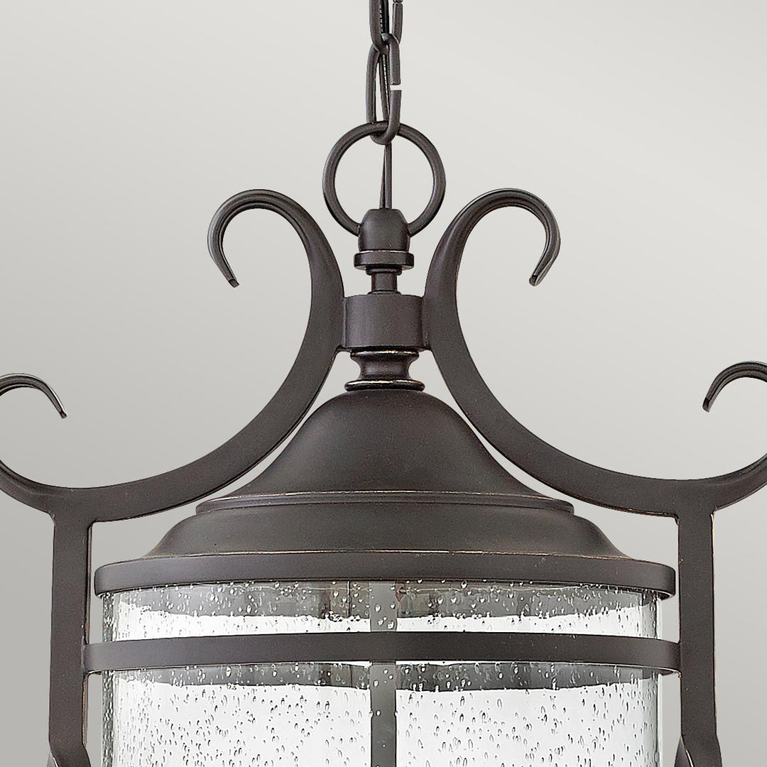 Norlys Casa 3 Light Chain Lantern HK-CASA8 Olde Black