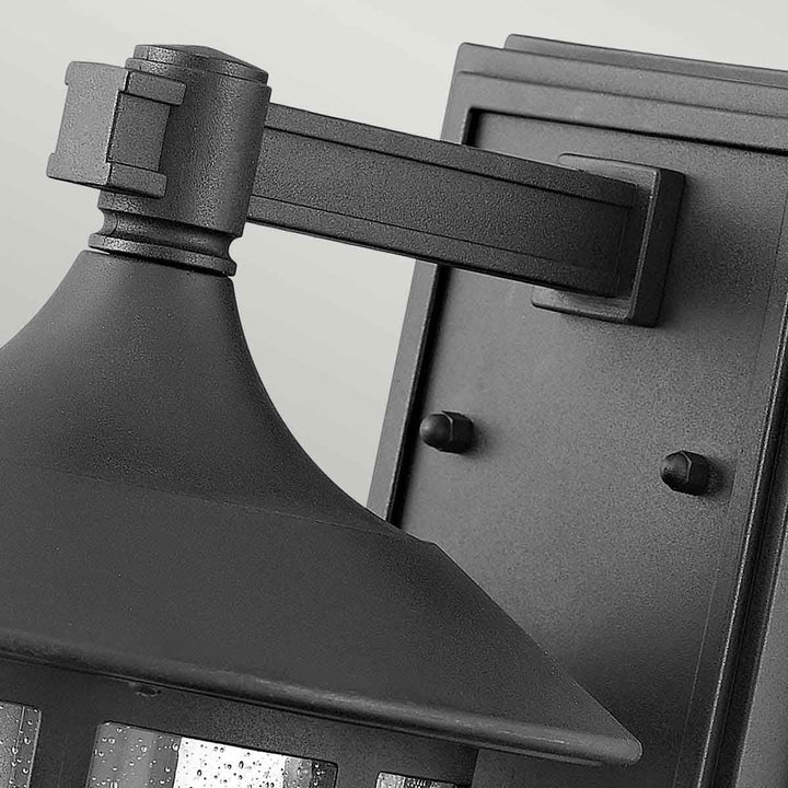 Norlys Freeport 1lt Medium Wall Lantern  HK-FREEPORT2-M-TBK Textured Black