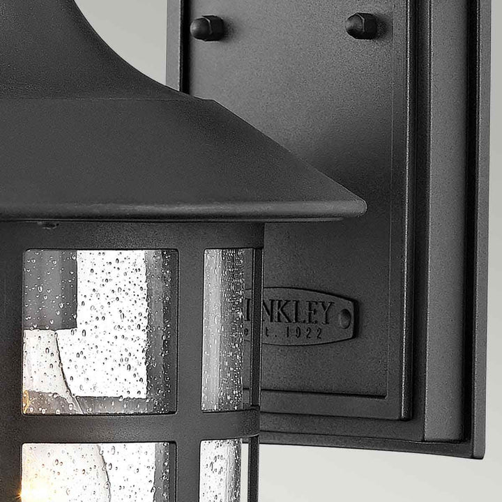 Norlys Freeport 1lt Medium Wall Lantern  HK-FREEPORT2-M-TBK Textured Black