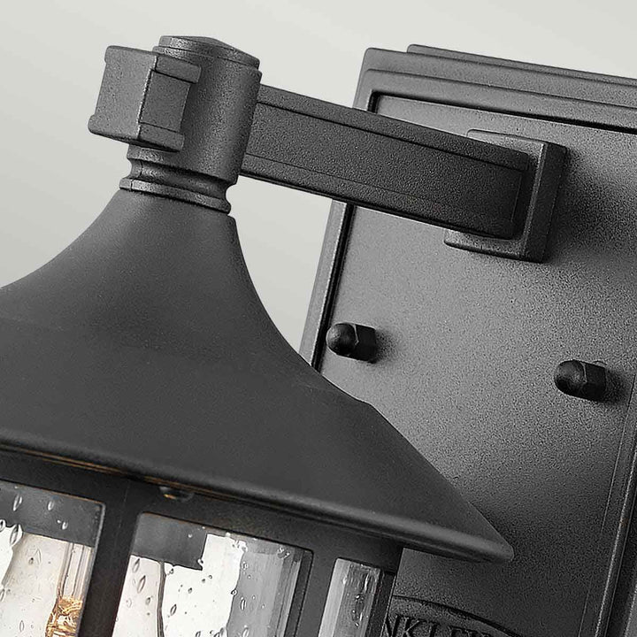 Norlys Freeport 1lt Small Wall Lantern  HK-FREEPORT2-S-TBK Textured Black