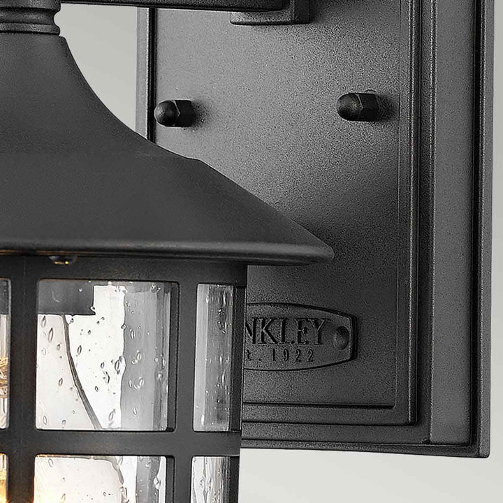 Norlys Freeport 1lt Small Wall Lantern  HK-FREEPORT2-S-TBK Textured Black