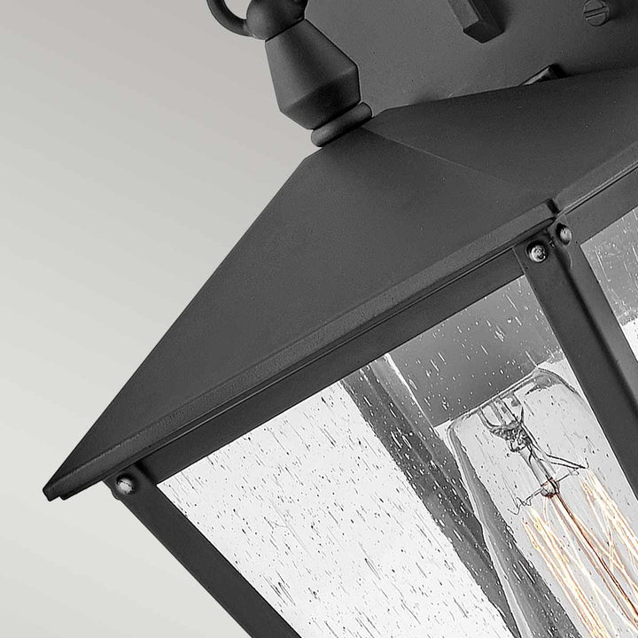 Norlys Huntersfield 1 Light Small Wall Lantern HK-HUNTERSFIELD2-S-BK Black