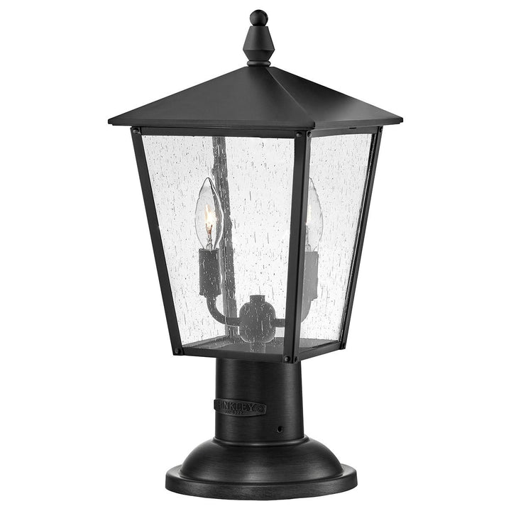 Norlys Huntersfield 2 Light Medium Pedestal Lantern HK-HUNTERSFIELD3-M-BK Black