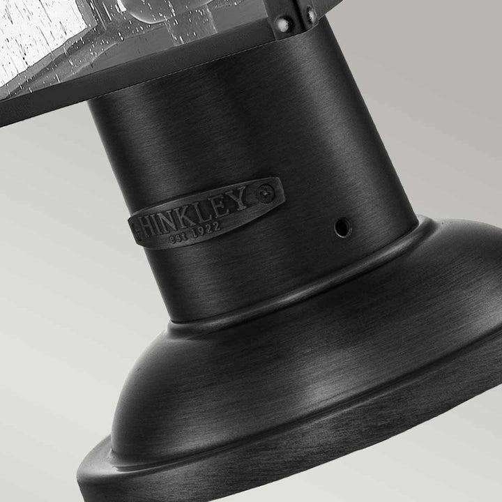 Norlys Huntersfield 2 Light Medium Pedestal Lantern HK-HUNTERSFIELD3-M-BK Black