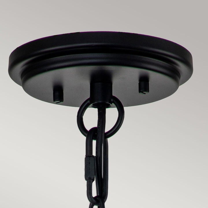 Norlys Huntersfield 3 Light Large Chain Lantern HK-HUNTERSFIELD8-L-BK Black