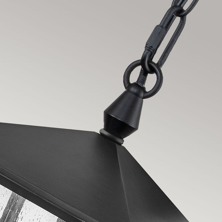Norlys Huntersfield 3 Light Large Chain Lantern HK-HUNTERSFIELD8-L-BK Black