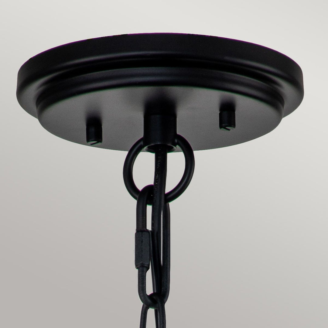 Norlys Huntersfield 1 Light Small Chain Lantern HK-HUNTERSFIELD8-S-BK Black