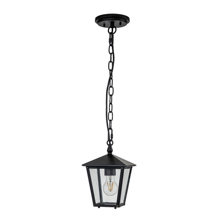 Norlys Huntersfield 1 Light Small Chain Lantern HK-HUNTERSFIELD8-S-BK Black
