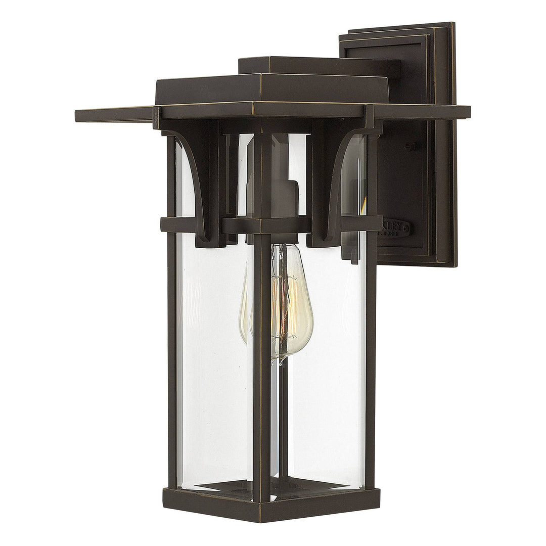 Norlys Manhattan 1 Light Medium Wall Lantern HK-MANHATTAN2-M Oil Rubbed Bronze