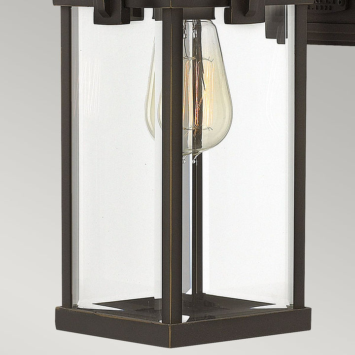 Norlys Manhattan 1 Light Medium Wall Lantern HK-MANHATTAN2-M Oil Rubbed Bronze