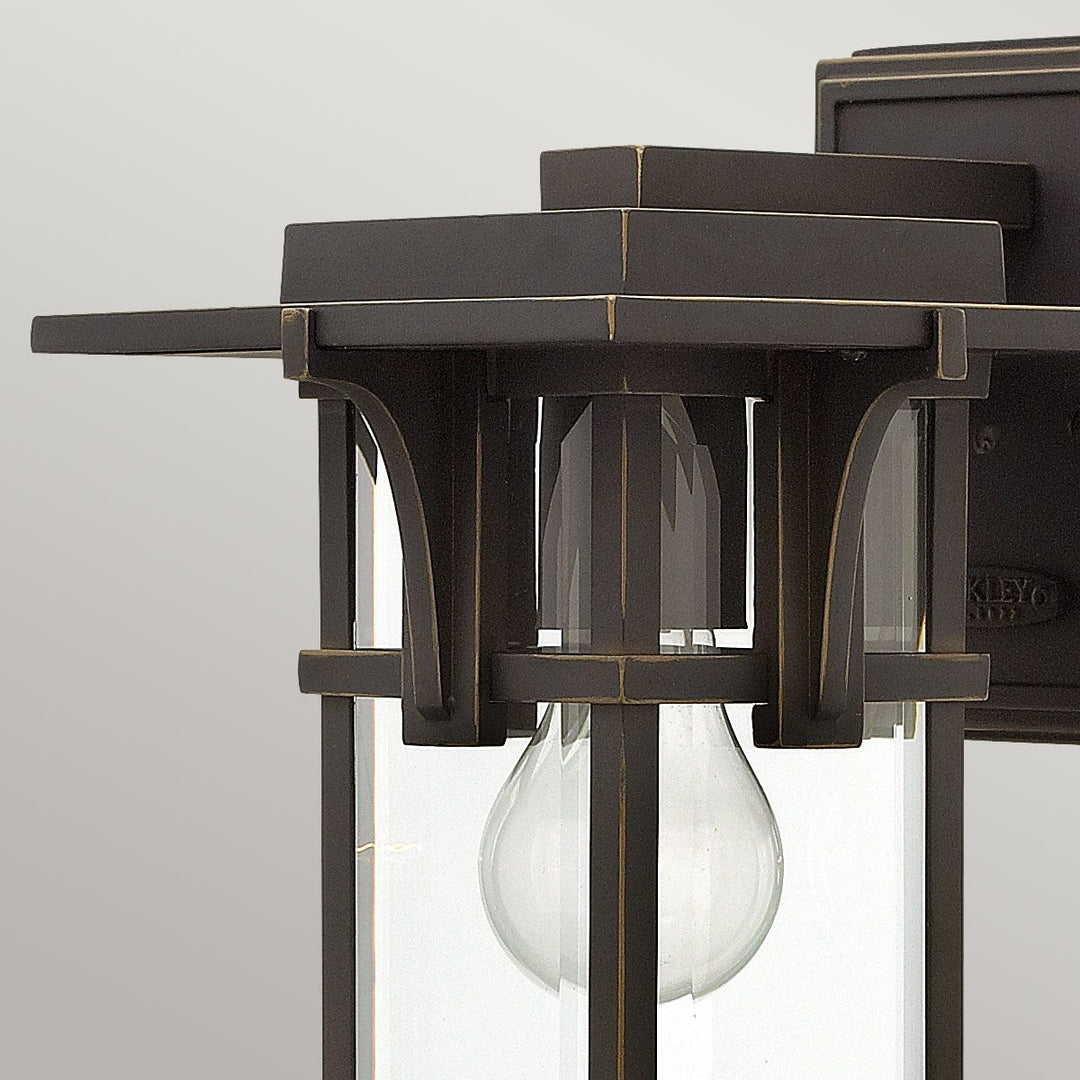 Norlys Manhattan 1 Light Small Wall Lantern HK-MANHATTAN2-S Oil Rubbed Bronze