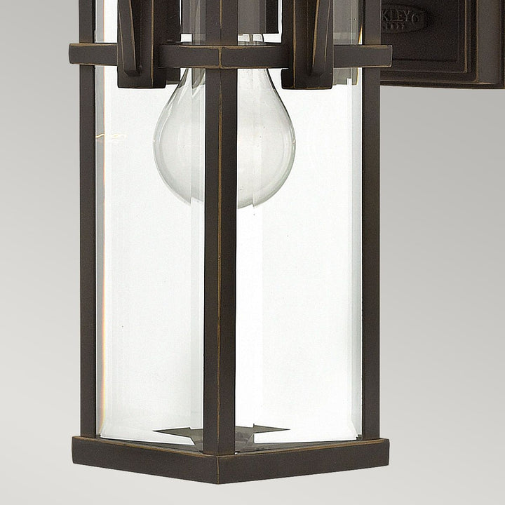 Norlys Manhattan 1 Light Small Wall Lantern HK-MANHATTAN2-S Oil Rubbed Bronze