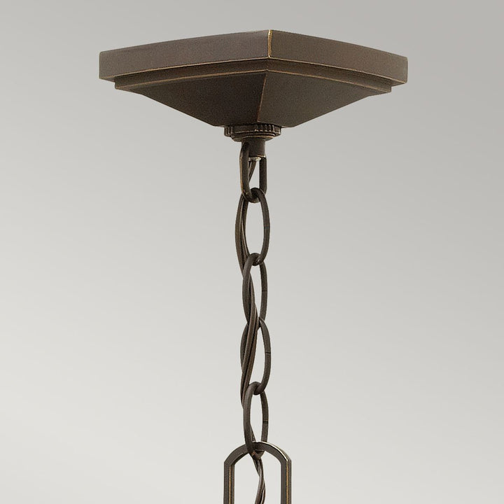 Norlys Manhattan 1 Light Chain Lantern HK-MANHATTAN8-S Oil Rubbed Bronze