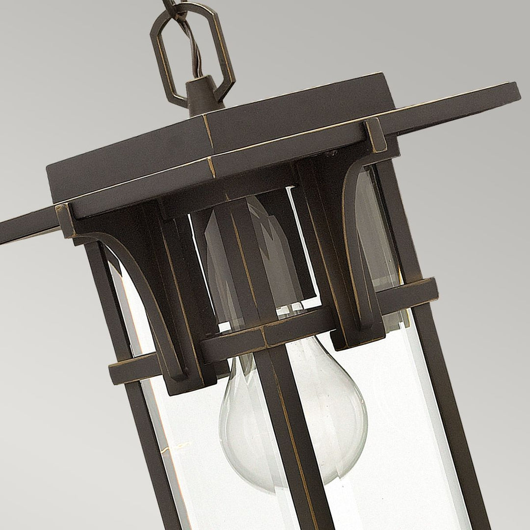 Norlys Manhattan 1 Light Chain Lantern HK-MANHATTAN8-S Oil Rubbed Bronze