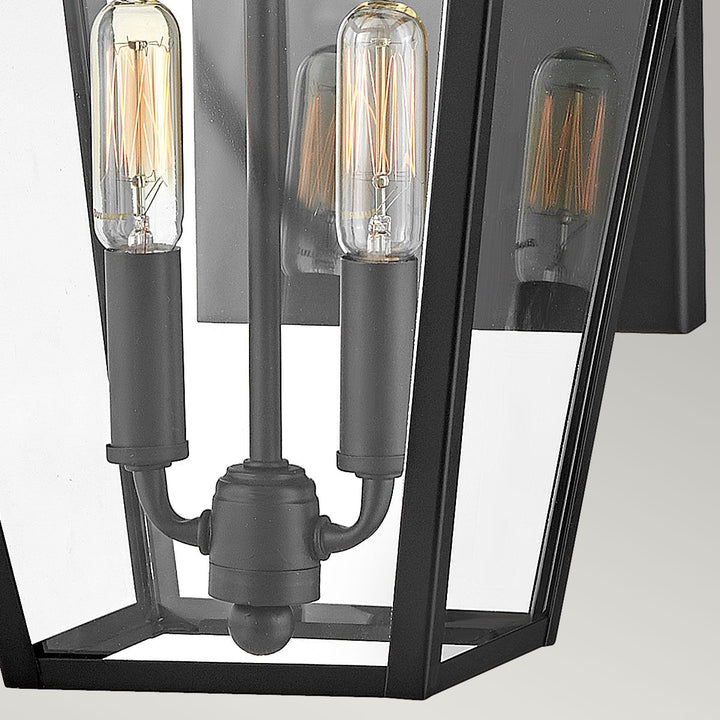 Norlys Palma 2lt Medium Wall Lantern HK-PALMA-M-BK Black