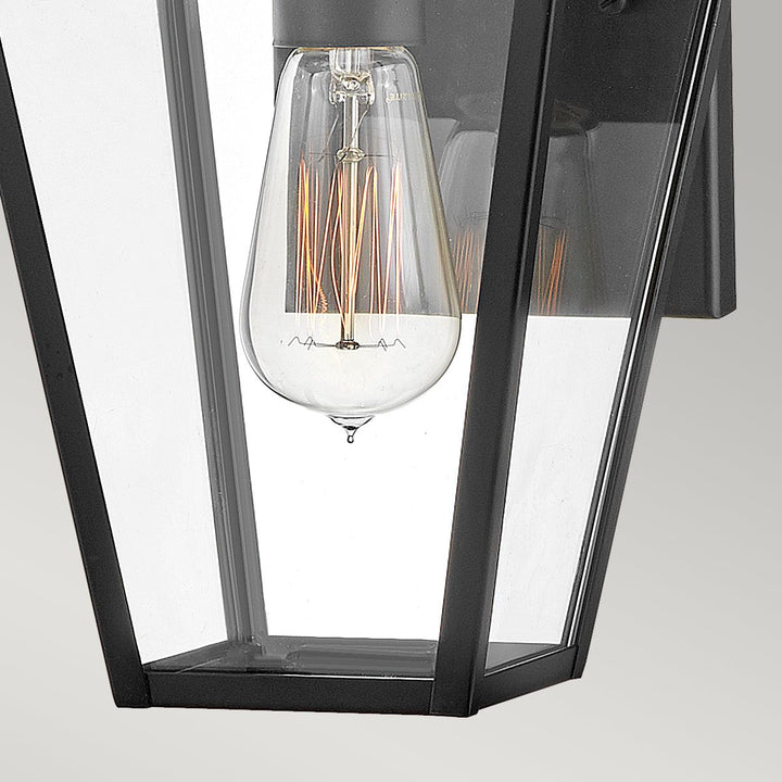 Norlys Palma 1lt Small Wall Lantern HK-PALMA-S-BK Black