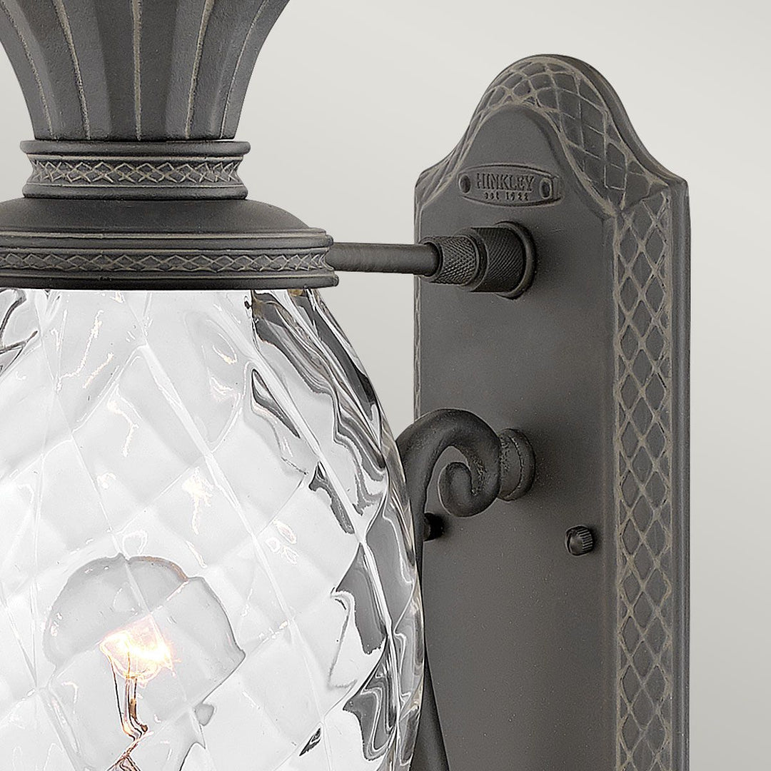 Norlys Plantation 1lt Medium Wall Lantern HK-PLANTATION-M-MB Museum Black