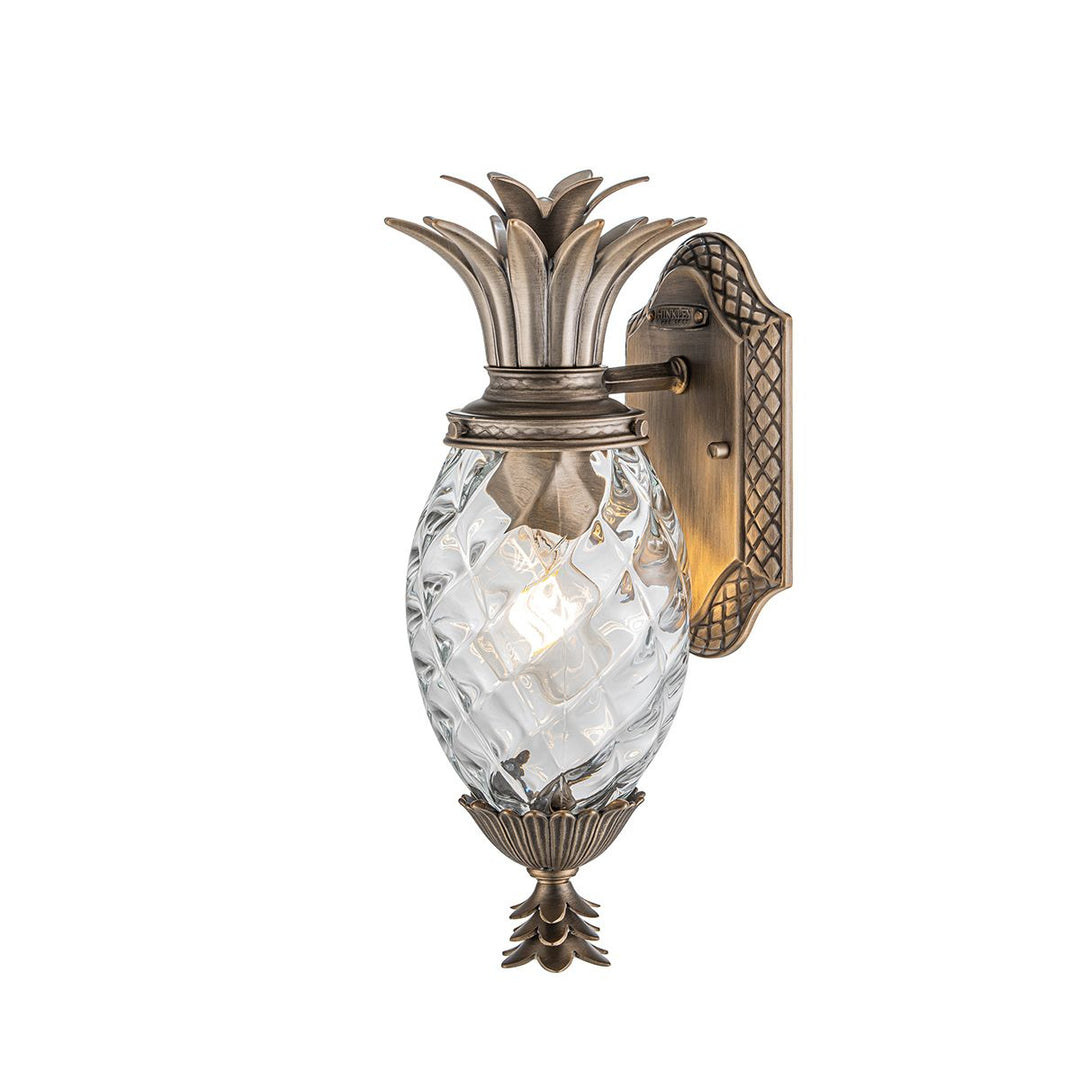 Norlys Plantation 1lt Small Wall Lantern HK-PLANTATION-S-BU Burnished Bronze