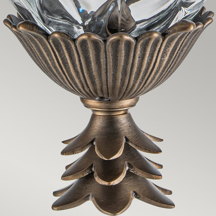 Norlys Plantation 1lt Small Wall Lantern HK-PLANTATION-S-BU Burnished Bronze
