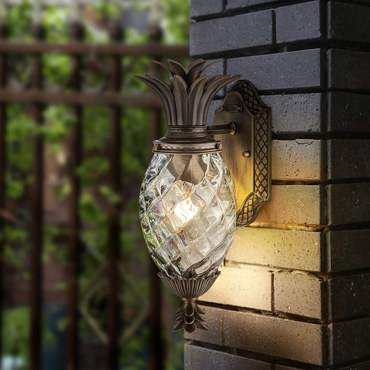 Norlys Plantation 1lt Small Wall Lantern HK-PLANTATION-S-BU Burnished Bronze