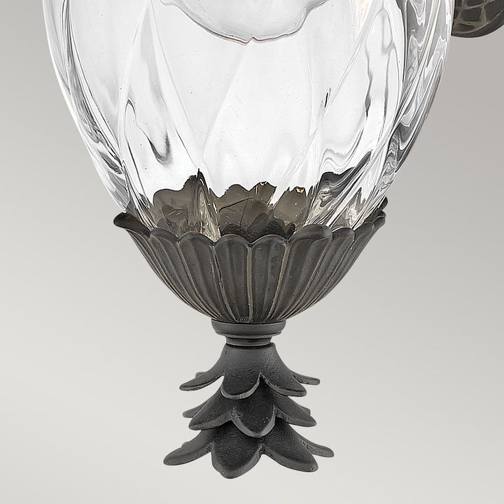 Norlys Plantation 1lt Small Wall Lantern HK-PLANTATION-S-MB Museum Black