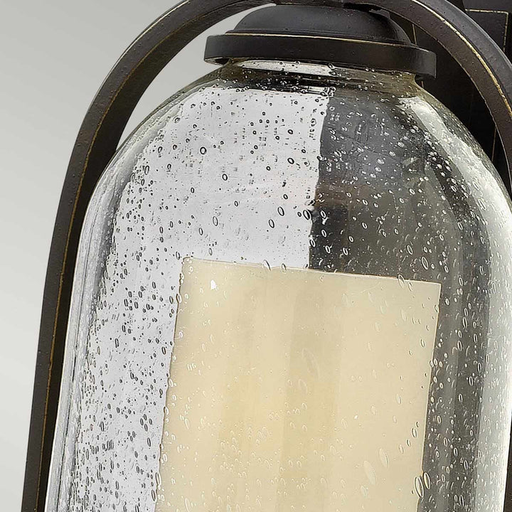Norlys Quincy 1 Light Medium Wall Lantern HK-QUINCY-M Oil Rubbed Bronze