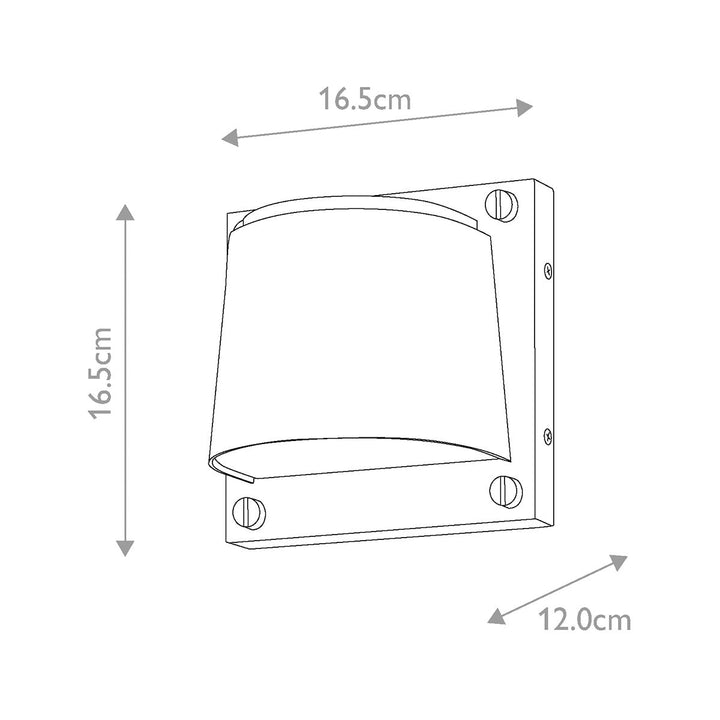 Norlys Scout 1lt Small Wall Light HK-SCOUT-BK Black