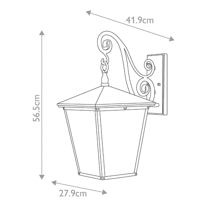 Norlys Trellis 4 Light Large Wall Lantern HK-TRELLIS2-L Regency Bronze