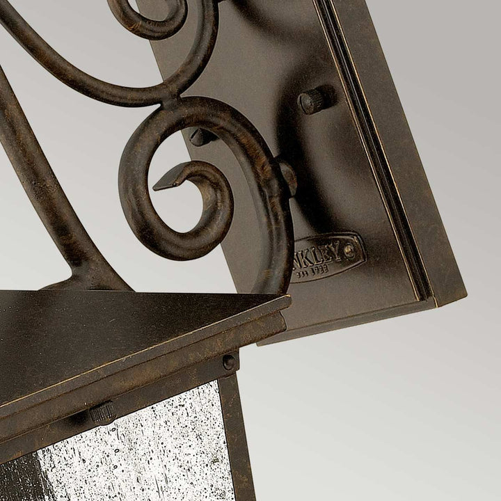Norlys Trellis 1 Light Small Wall Lantern HK-TRELLIS2-S Regency Bronze