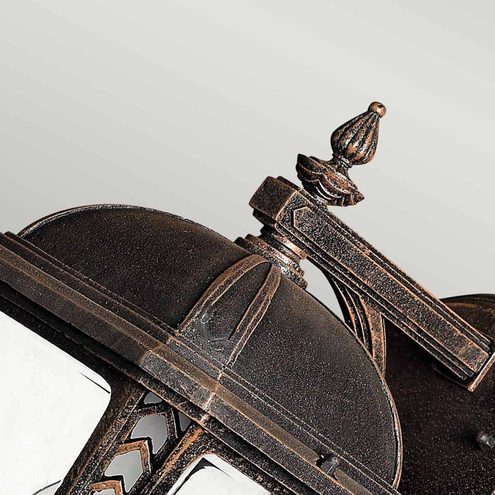 Norlys Wabash 2 Light Medium Wall Lantern HK-WABASH2-M Mocha