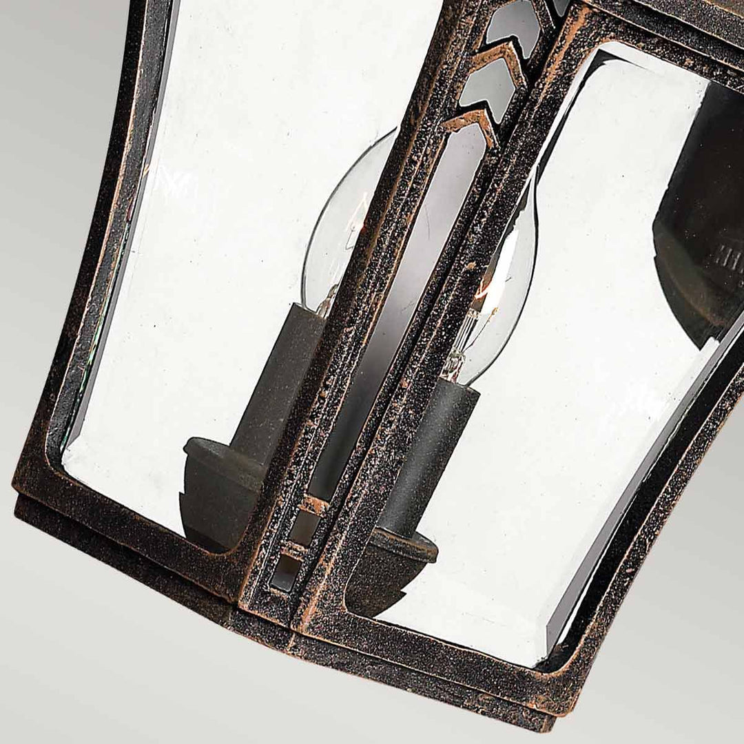 Norlys Wabash 2 Light Medium Wall Lantern HK-WABASH2-M Mocha