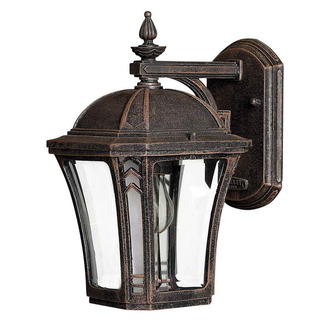 Norlys Wabash 1 Light Small Wall Lantern HK-WABASH2-S Mocha