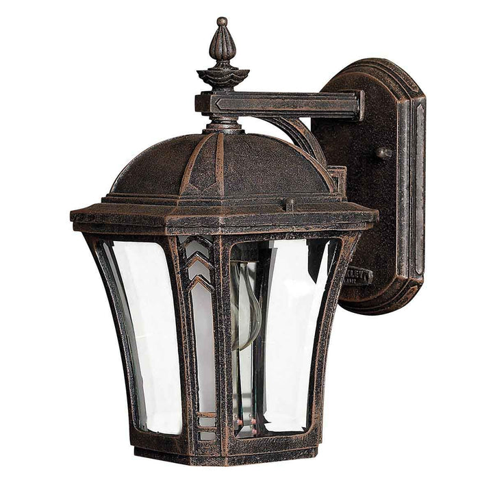 Norlys Wabash 1 Light Small Wall Lantern HK-WABASH2-S Mocha