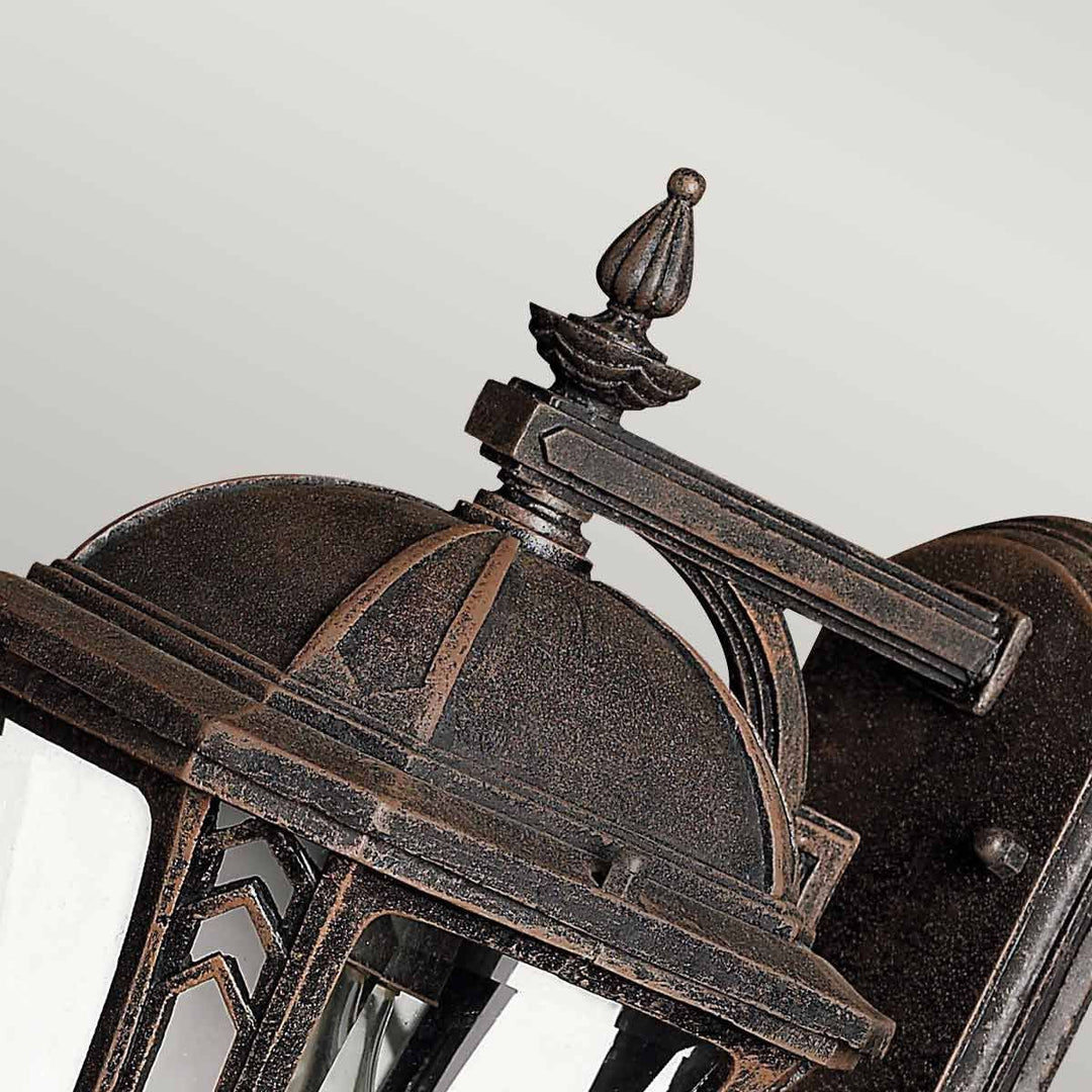 Norlys Wabash 1 Light Small Wall Lantern HK-WABASH2-S Mocha