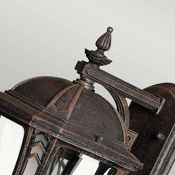 Norlys Wabash 1 Light Small Wall Lantern HK-WABASH2-S Mocha