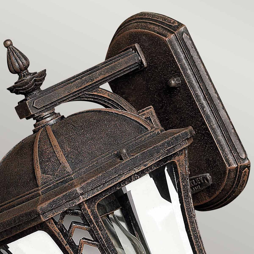 Norlys Wabash 1 Light Small Wall Lantern HK-WABASH2-S Mocha