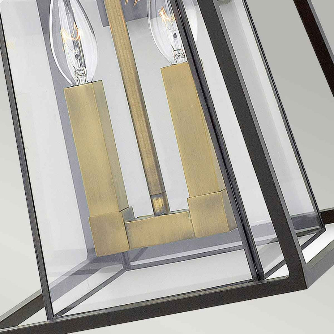 Norlys Walker 2 Light Large Wall Lantern HK-WALKER2-L Buckeye Bronze with Heritage Brass