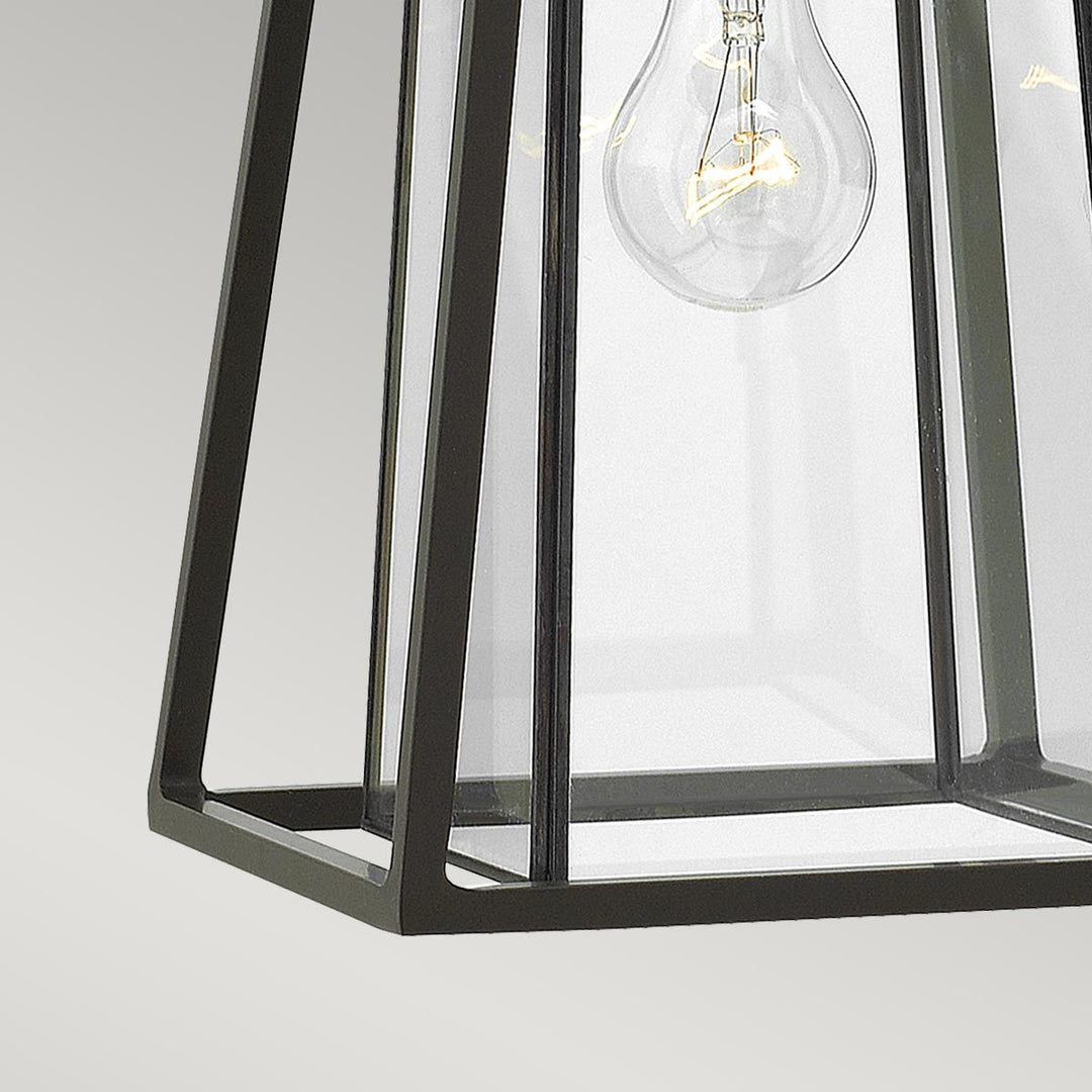 Norlys Walker 1 Light Medium Wall Lantern HK-WALKER2-M Buckeye Bronze with Heritage Brass
