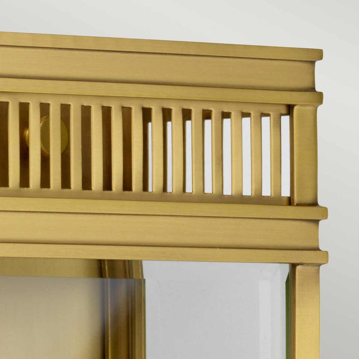 Norlys Holborn 2 Light Medium Half Lantern HL7-M-BB Brushed Brass
