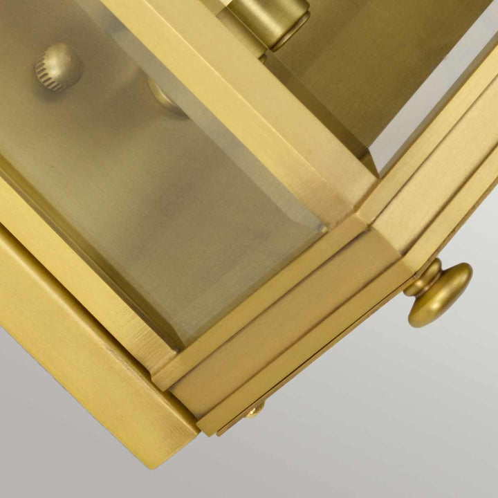 Norlys Holborn 2 Light Medium Half Lantern HL7-M-BB Brushed Brass