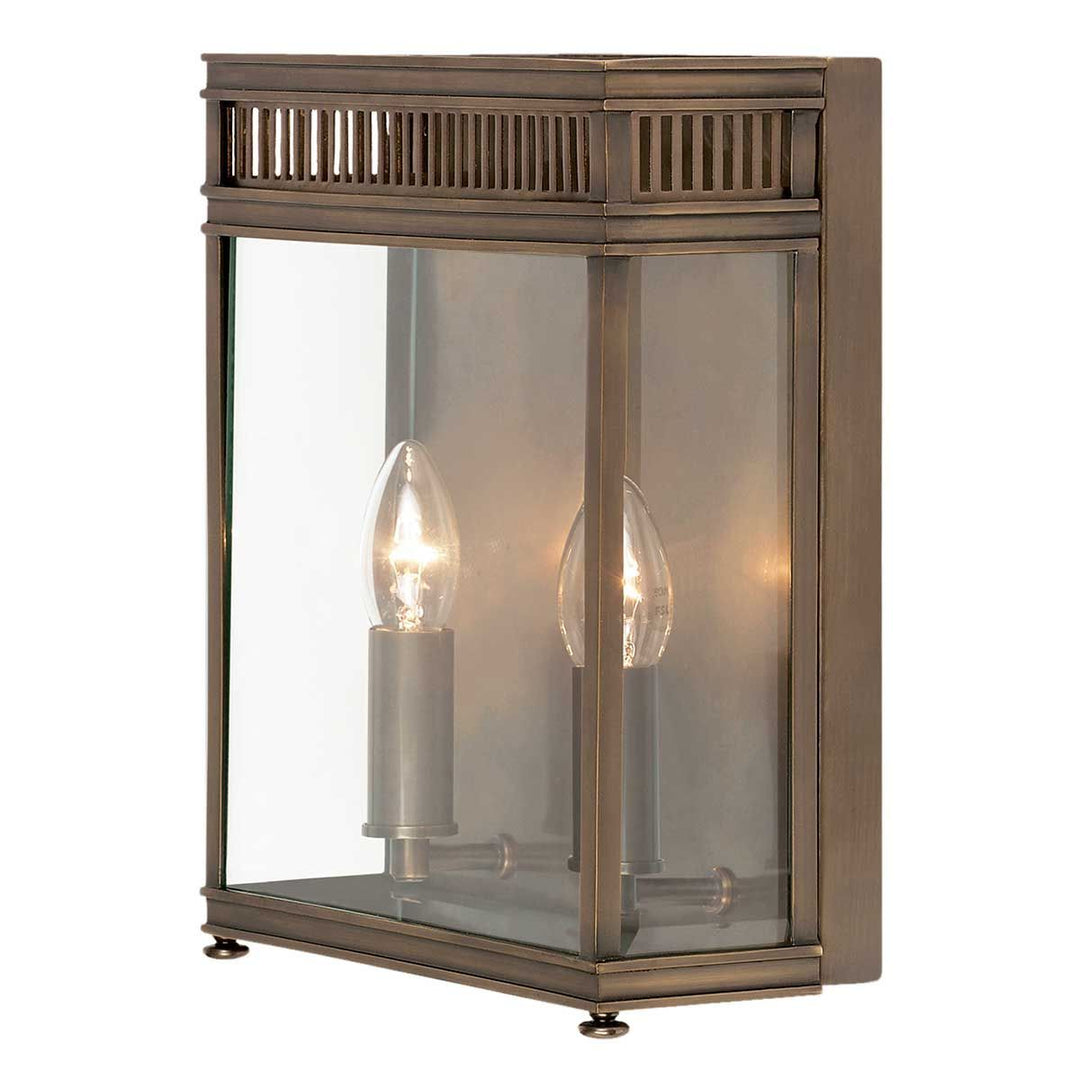 Norlys Holborn 2 Light Half Lantern Medium HL7-M-DB Dark Bronze