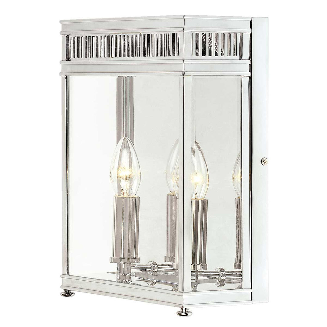 Norlys Holborn 2 Light Half Lantern Medium HL7-M-PC Polished Chrome