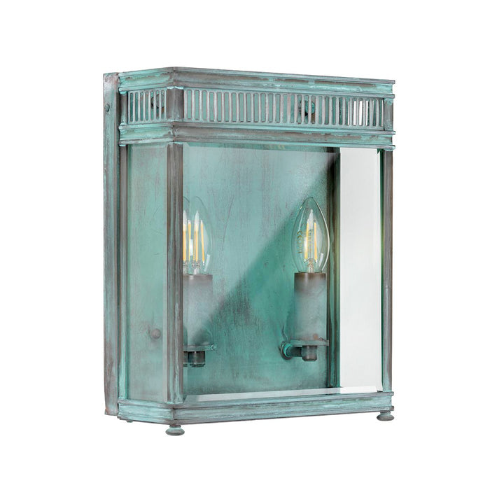Norlys Holborn 2 Light Medium Half Lantern HL7-M-VDG Verdigris
