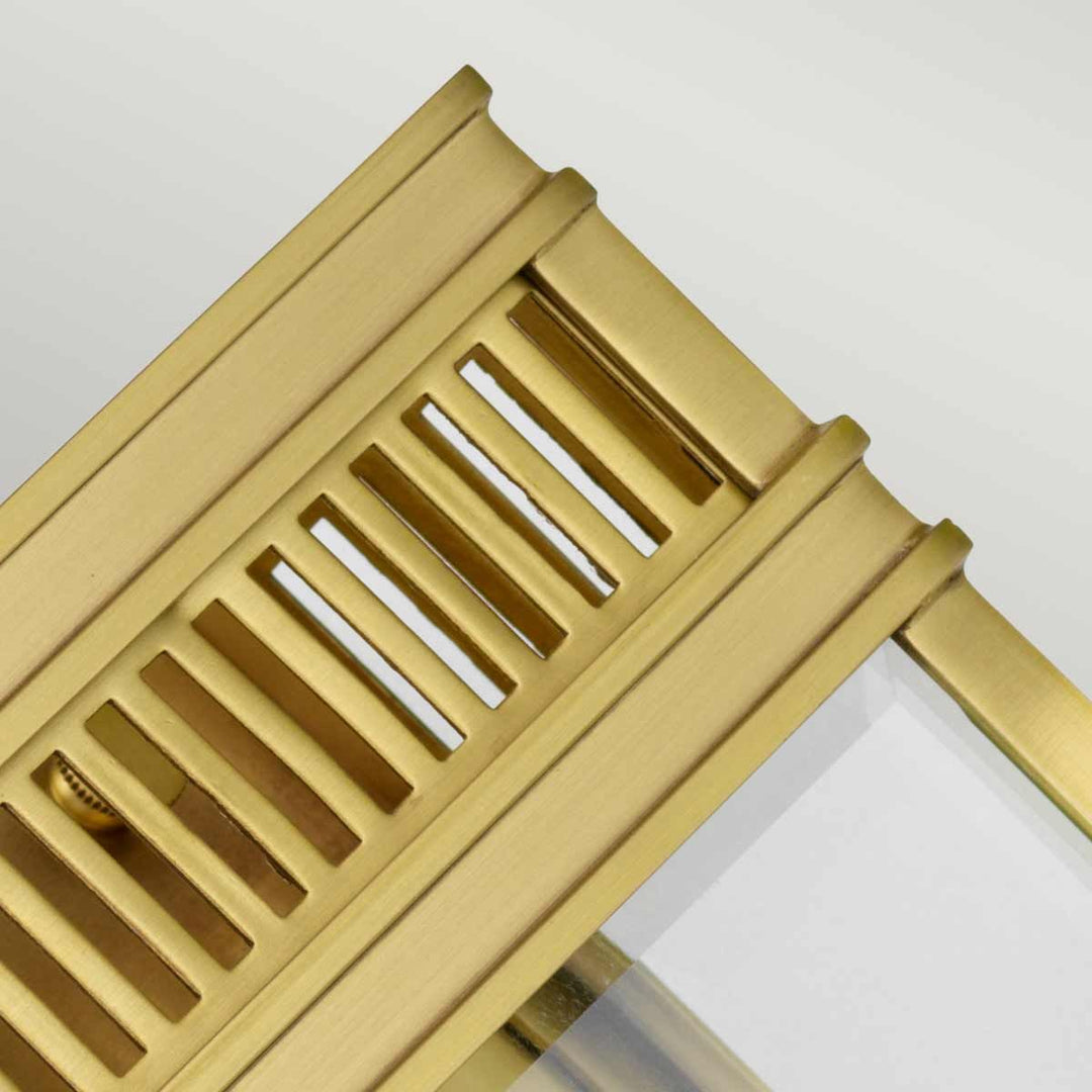 Norlys Holborn 1 Light Small Half Lantern HL7-S-BB Brushed Brass