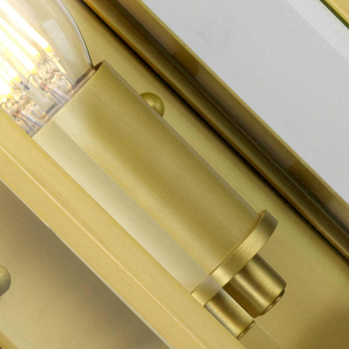 Norlys Holborn 1 Light Small Half Lantern HL7-S-BB Brushed Brass